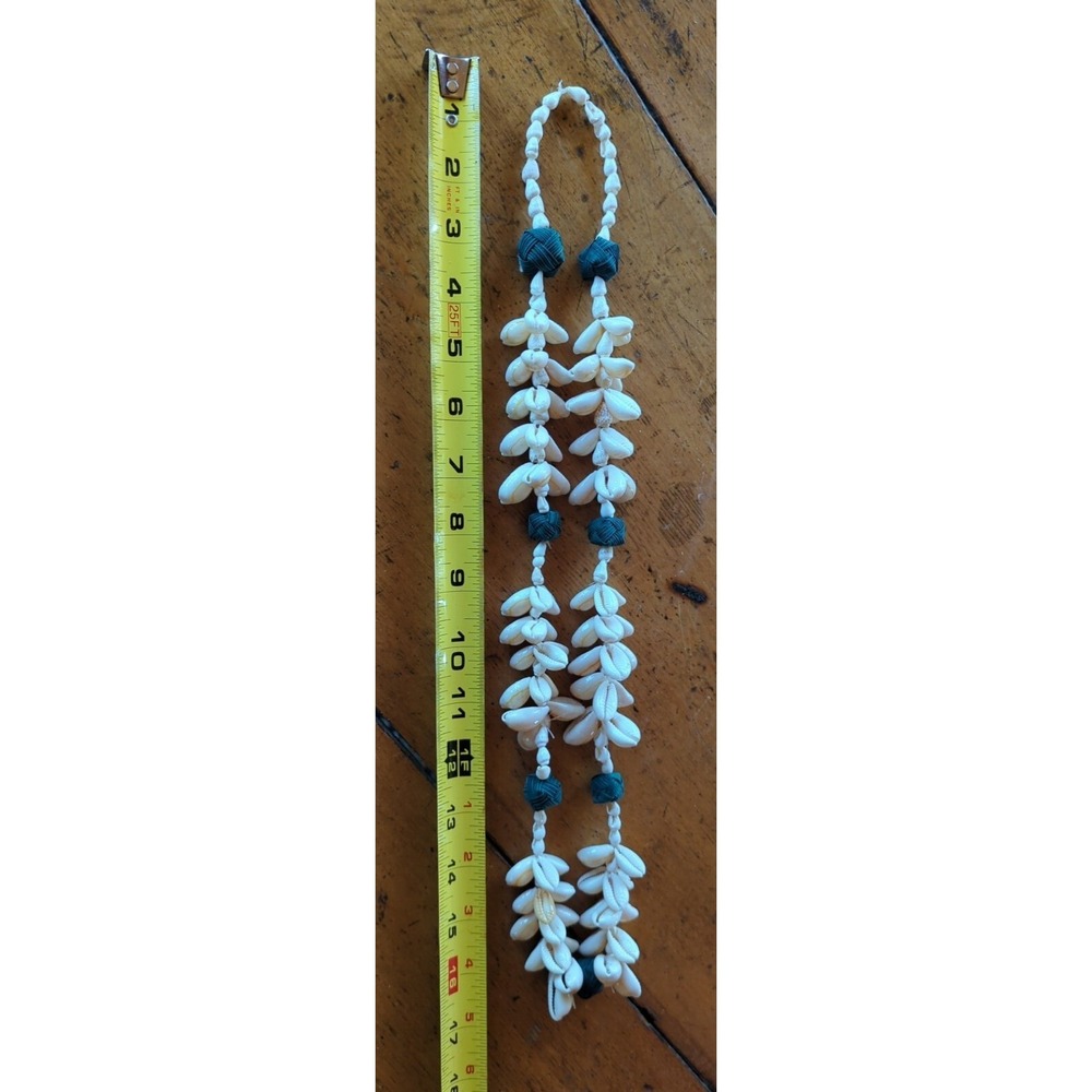 Vintage Genuine Cowrie Shell Necklace Shell‎ Jewelry Beach Surf Phillipines